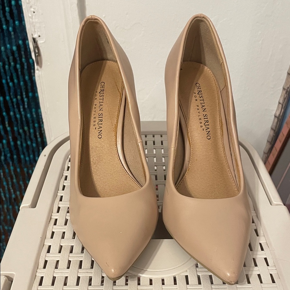 Christian Siriano Women's Beige Heels